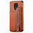 Coque Ultra Fine Silicone Souple Housse Etui avec Aimante Magnetique S03D pour Xiaomi Redmi Note 9S Marron