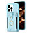 Coque Ultra Fine Silicone Souple Housse Etui avec Aimante Magnetique S04D pour Apple iPhone 13 Pro Bleu Ciel