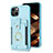 Coque Ultra Fine Silicone Souple Housse Etui avec Aimante Magnetique S04D pour Apple iPhone 14 Bleu Ciel