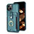 Coque Ultra Fine Silicone Souple Housse Etui avec Aimante Magnetique S04D pour Apple iPhone 14 Petit