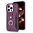 Coque Ultra Fine Silicone Souple Housse Etui avec Aimante Magnetique S04D pour Apple iPhone 14 Pro Max Violet