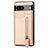 Coque Ultra Fine Silicone Souple Housse Etui avec Aimante Magnetique S04D pour Google Pixel 7a 5G Or Rose