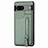 Coque Ultra Fine Silicone Souple Housse Etui avec Aimante Magnetique S04D pour Google Pixel 7a 5G Vert