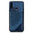 Coque Ultra Fine Silicone Souple Housse Etui avec Aimante Magnetique S04D pour Samsung Galaxy A20s Bleu