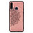 Coque Ultra Fine Silicone Souple Housse Etui avec Aimante Magnetique S04D pour Samsung Galaxy A20s Or Rose