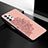 Coque Ultra Fine Silicone Souple Housse Etui avec Aimante Magnetique S04D pour Samsung Galaxy A32 4G Or Rose