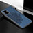Coque Ultra Fine Silicone Souple Housse Etui avec Aimante Magnetique S04D pour Samsung Galaxy A71 4G A715 Bleu