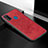 Coque Ultra Fine Silicone Souple Housse Etui avec Aimante Magnetique S04D pour Samsung Galaxy M21 Rouge