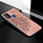 Coque Ultra Fine Silicone Souple Housse Etui avec Aimante Magnetique S04D pour Samsung Galaxy M31 Prime Edition Or Rose