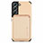 Coque Ultra Fine Silicone Souple Housse Etui avec Aimante Magnetique S04D pour Samsung Galaxy S21 5G Or