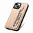 Coque Ultra Fine Silicone Souple Housse Etui avec Aimante Magnetique S05D pour Apple iPhone 13 Or