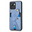 Coque Ultra Fine Silicone Souple Housse Etui avec Aimante Magnetique S05D pour Realme C30s Bleu