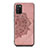 Coque Ultra Fine Silicone Souple Housse Etui avec Aimante Magnetique S05D pour Samsung Galaxy A02s Or Rose