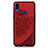 Coque Ultra Fine Silicone Souple Housse Etui avec Aimante Magnetique S05D pour Samsung Galaxy A10s Rouge