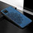 Coque Ultra Fine Silicone Souple Housse Etui avec Aimante Magnetique S05D pour Samsung Galaxy A12 Bleu