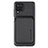 Coque Ultra Fine Silicone Souple Housse Etui avec Aimante Magnetique S05D pour Samsung Galaxy A22 4G Noir