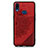 Coque Ultra Fine Silicone Souple Housse Etui avec Aimante Magnetique S05D pour Samsung Galaxy M01s Rouge