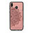 Coque Ultra Fine Silicone Souple Housse Etui avec Aimante Magnetique S05D pour Samsung Galaxy M20 Or Rose