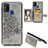 Coque Ultra Fine Silicone Souple Housse Etui avec Aimante Magnetique S05D pour Samsung Galaxy M31 Prime Edition Gris