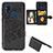 Coque Ultra Fine Silicone Souple Housse Etui avec Aimante Magnetique S05D pour Samsung Galaxy M31 Prime Edition Noir