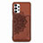 Coque Ultra Fine Silicone Souple Housse Etui avec Aimante Magnetique S05D pour Samsung Galaxy M32 5G Marron