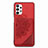 Coque Ultra Fine Silicone Souple Housse Etui avec Aimante Magnetique S05D pour Samsung Galaxy M32 5G Rouge