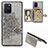 Coque Ultra Fine Silicone Souple Housse Etui avec Aimante Magnetique S05D pour Samsung Galaxy M80S Gris