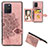 Coque Ultra Fine Silicone Souple Housse Etui avec Aimante Magnetique S05D pour Samsung Galaxy M80S Or Rose