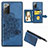 Coque Ultra Fine Silicone Souple Housse Etui avec Aimante Magnetique S05D pour Samsung Galaxy Note 20 5G Bleu