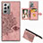 Coque Ultra Fine Silicone Souple Housse Etui avec Aimante Magnetique S05D pour Samsung Galaxy Note 20 Ultra 5G Or Rose