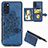 Coque Ultra Fine Silicone Souple Housse Etui avec Aimante Magnetique S05D pour Samsung Galaxy S20 Bleu