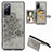 Coque Ultra Fine Silicone Souple Housse Etui avec Aimante Magnetique S05D pour Samsung Galaxy S20 FE (2022) 5G Gris