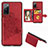 Coque Ultra Fine Silicone Souple Housse Etui avec Aimante Magnetique S05D pour Samsung Galaxy S20 FE (2022) 5G Rouge