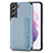 Coque Ultra Fine Silicone Souple Housse Etui avec Aimante Magnetique S05D pour Samsung Galaxy S22 5G Bleu