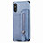 Coque Ultra Fine Silicone Souple Housse Etui avec Aimante Magnetique S05D pour Xiaomi Redmi 9A Bleu