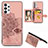 Coque Ultra Fine Silicone Souple Housse Etui avec Aimante Magnetique S06D pour Samsung Galaxy A32 4G Or Rose