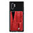 Coque Ultra Fine Silicone Souple Housse Etui avec Aimante Magnetique S06D pour Samsung Galaxy Note 10 Plus 5G Rouge