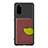 Coque Ultra Fine Silicone Souple Housse Etui avec Aimante Magnetique S06D pour Samsung Galaxy S20 Marron