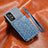 Coque Ultra Fine Silicone Souple Housse Etui avec Aimante Magnetique S07D pour Samsung Galaxy A52s 5G Bleu