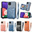 Coque Ultra Fine Silicone Souple Housse Etui avec Aimante Magnetique S08D pour Samsung Galaxy F42 5G Petit