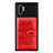 Coque Ultra Fine Silicone Souple Housse Etui avec Aimante Magnetique S08D pour Samsung Galaxy Note 10 Plus 5G Rouge