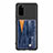 Coque Ultra Fine Silicone Souple Housse Etui avec Aimante Magnetique S08D pour Samsung Galaxy S20 5G Bleu