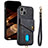 Coque Ultra Fine Silicone Souple Housse Etui avec Aimante Magnetique S09D pour Apple iPhone 13 Noir