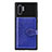 Coque Ultra Fine Silicone Souple Housse Etui avec Aimante Magnetique S09D pour Samsung Galaxy Note 10 Plus 5G Bleu