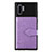 Coque Ultra Fine Silicone Souple Housse Etui avec Aimante Magnetique S09D pour Samsung Galaxy Note 10 Plus 5G Violet