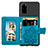 Coque Ultra Fine Silicone Souple Housse Etui avec Aimante Magnetique S09D pour Samsung Galaxy S20 5G Petit