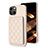 Coque Ultra Fine Silicone Souple Housse Etui avec Aimante Magnetique S10D pour Apple iPhone 13 Or