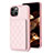 Coque Ultra Fine Silicone Souple Housse Etui avec Aimante Magnetique S10D pour Apple iPhone 13 Or Rose