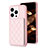 Coque Ultra Fine Silicone Souple Housse Etui avec Aimante Magnetique S10D pour Apple iPhone 16 Pro Max Or Rose