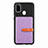 Coque Ultra Fine Silicone Souple Housse Etui avec Aimante Magnetique S11D pour Samsung Galaxy M21 Violet